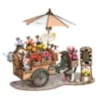 Maquette marchand de fleurs vintage à vélo scène 3D Rolife
