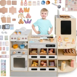 Marchande enfant fast food machine café