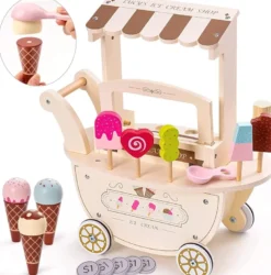 Marchande enfant, marchande glace bois