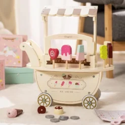 Marchande enfant, marchande glace bois