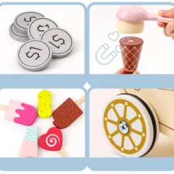 Marchande enfant, marchande glace bois