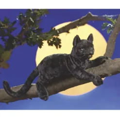 Marionnette à main chat noir
