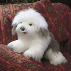 Marionnette à main chien bobtail