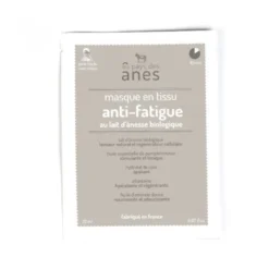 Masque anti-fatigue en tissu au lait d'ânesse bio