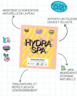 Masque en tissu hydratant pour le visage - hydra spa