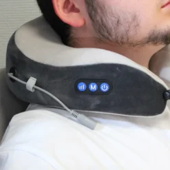Masseur cervical chauffant - vibrations reglables - memoire de forme