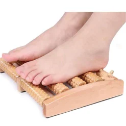 Masseur de pieds en bois 5 rouleaux