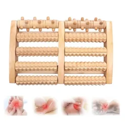 Masseur de pieds en bois 5 rouleaux