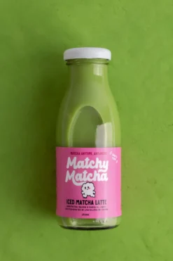 Matcha latte, pack de 6 bouteilles de 250 ml, vegan, fabriqué en france