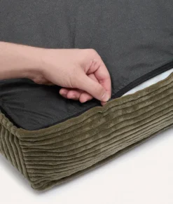 Matelas en velours côtelé m - vert