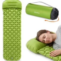 Matelas gonflable de randonnée campmat hypermotion avec oreiller intégré