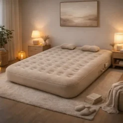 Matelas gonflable 2 places 200 x 150 cm, pompe électrique intégrée
