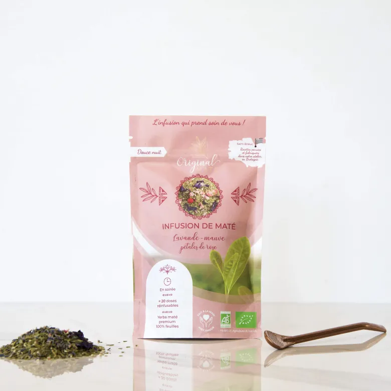 Maté lavande mauve rose bio - 70g