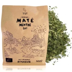 Maté menthe bio - eco recharge 500g