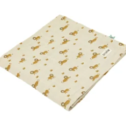 Maxi lange en mousseline lively lion (110 x 110 cm)