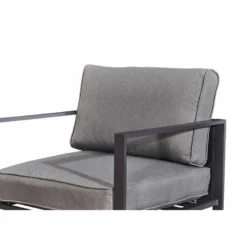 Memphis salon de jardin en aluminium gris