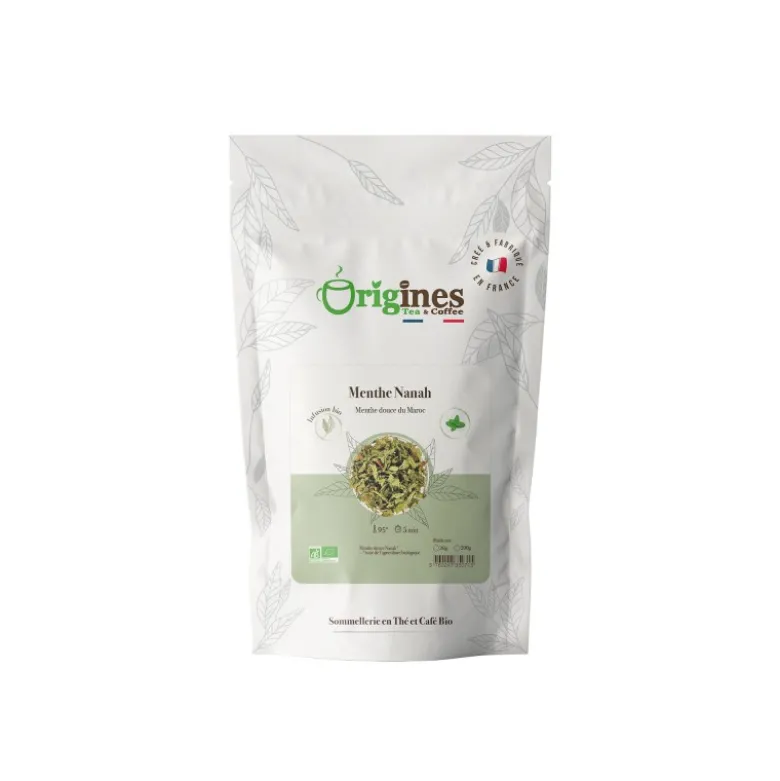 Menthe nanah - infusion bio plante naturelle - sachet 20g