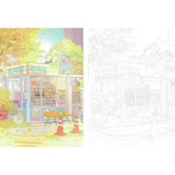 Mes petites boutiques japonaises 45 planches à peindre ou à colorier