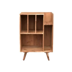 Meuble de rangement vinyles en bois massif l65 cm virgile
