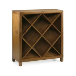 Meuble rangement bouteilles bois marron