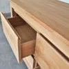 Meuble sdb en teck massif 120 cm varedo