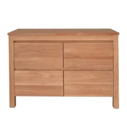 Meuble sdb en teck massif 140 cm varedo