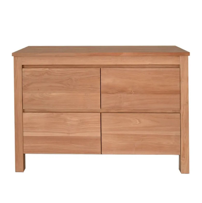 Meuble sdb en teck massif 140 cm varedo