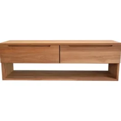 Meuble sdb teck massif 140 cm khartane