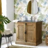 Meuble sous vasque en bois recyclé jude