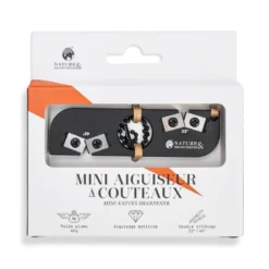 Mini aiguiseur de couteau double