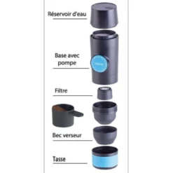 Mini cafetière expresso nomade usb 90 ml