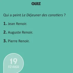 Mini calendrier culture générale
