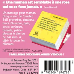 Mini calendrier - 365 mots doux pour Maman