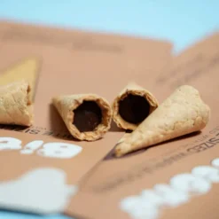 Mini cônes bitecone - fourrés chocolat au lait