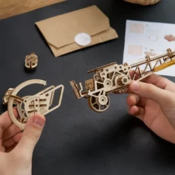 Mini hélicoptère puzzle 3d bois