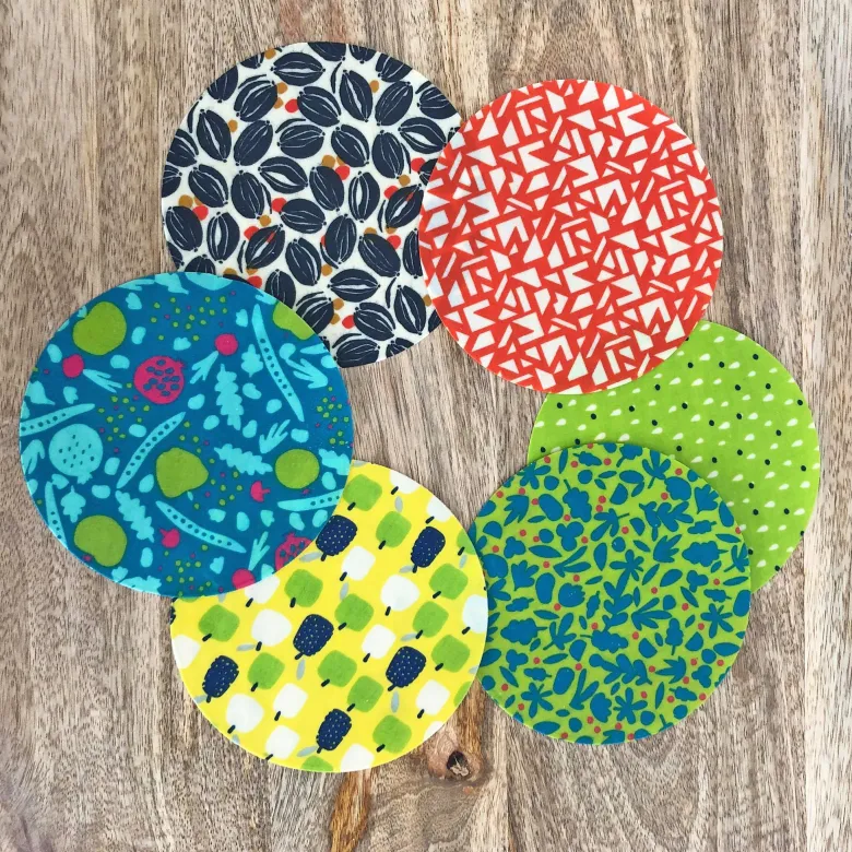6 minis bee's wraps ronds