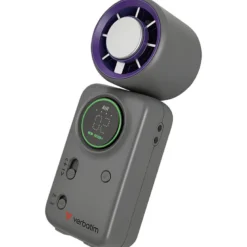 Mini ventilateur portable plaque froide rechargeable pour fraîcheur instantanée Violet métal