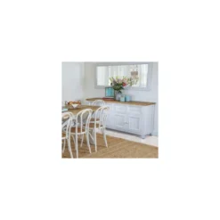 Miroir bois blanc - théomine décoration