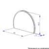 Miroir galipette gris