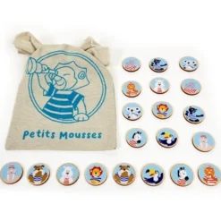 Mémo des petits mousses - jeu en bois