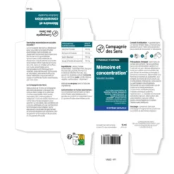 Mémoire et concentration - huiles essentielles en solution buvable