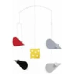 Mobile cheesemice rouge/gris