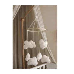 Mobile décoratif nuages blanc