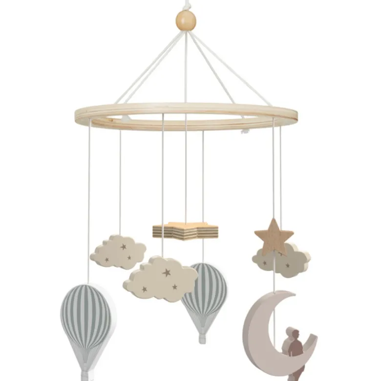 Mobile en bois pour berceau dreamland
