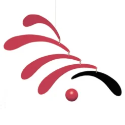 Mobile flowing rythm red