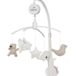 Mobile musical animaux beige