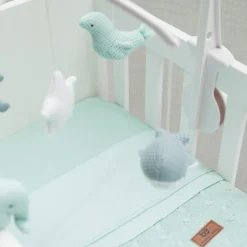 Mobile musical animaux vert d'eau