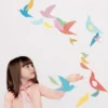 Mobile oiseaux en papier