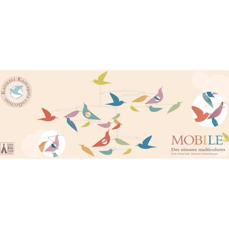 Mobile oiseaux en papier