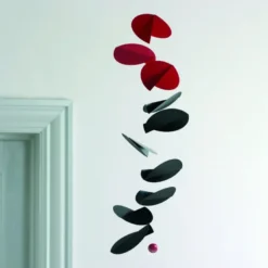 Mobile turning leaves noir et rouge